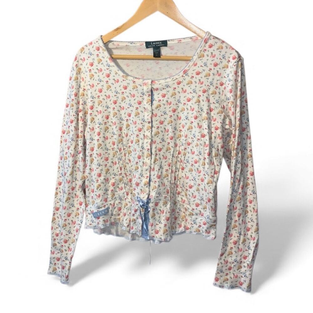 Lauren Ralph floral top